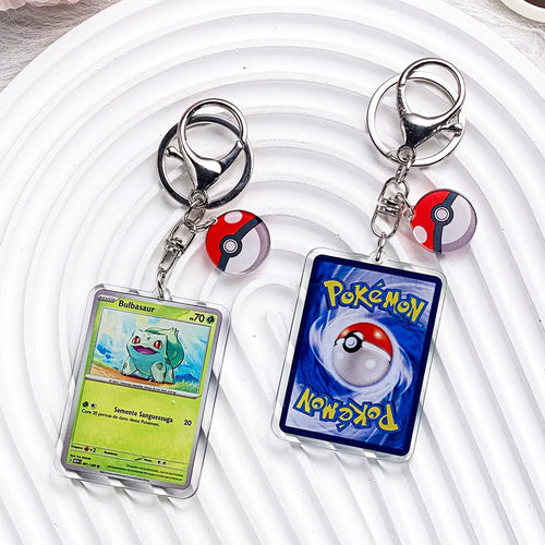 Pokémon Characters Pikachu Bulbasaur Jigglypuff Acrylic Keychain Bag