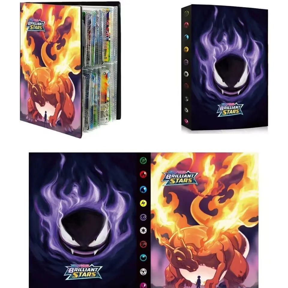 240PCS Pok é mon Cards Album Book Pokemon Game Charizard Card Album