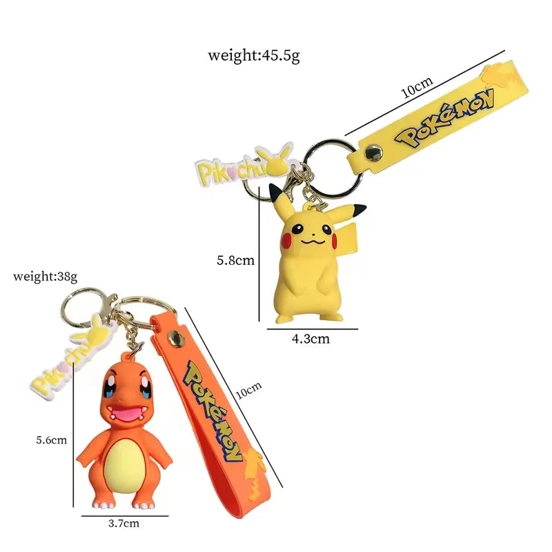 Original Pikachu figurine fashionable cartoon keychain Pokémon anime