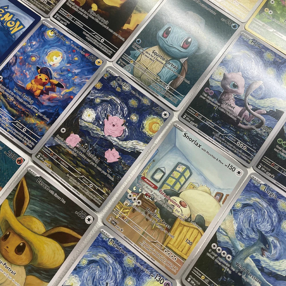 Cartoon Anime Pokemon Ptcg Self-Control Mewtwo Pikachu Collect Trading