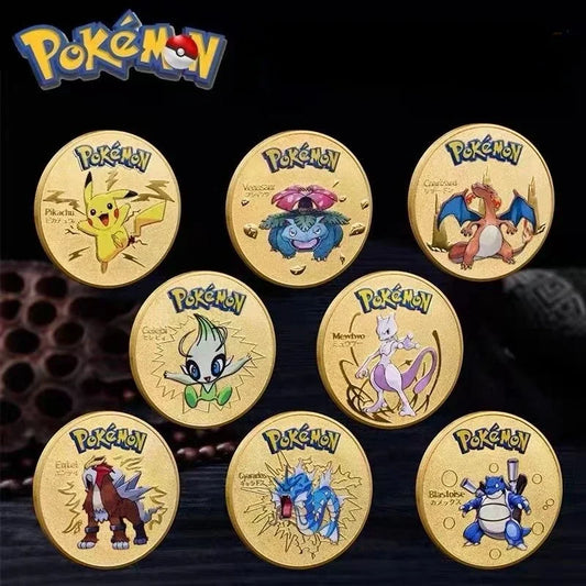 Pokemon commemorative Coin Metal Coins Anime Commemorative Coin
