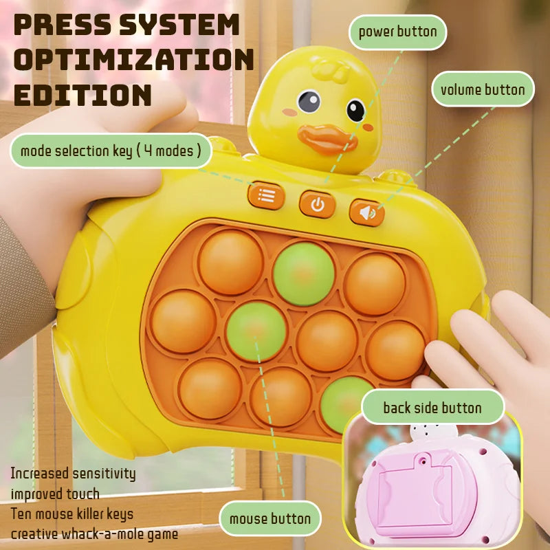 Pop Fidget Game Quick Push Bubble Game Handle Toy Anti-Stress Toys