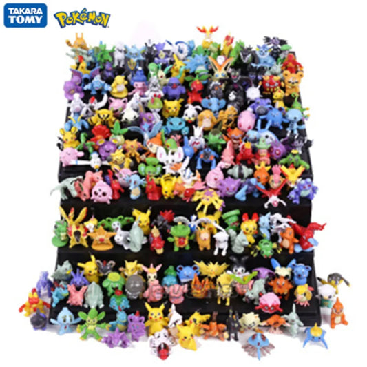 24-144Pcs Pokemon Anime Figure Pikachu Action Model 2-3CM Not