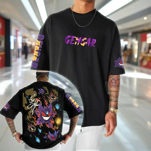 Pokémon Animation Derivatives Gengar Printing T-shirt Men's and