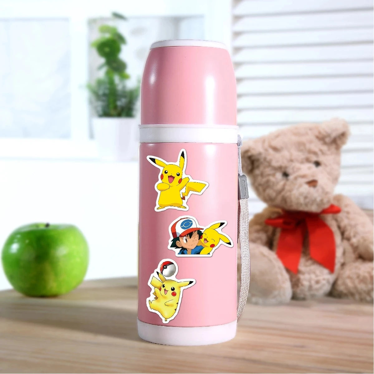50/100Pcs Kawaii Pikachu Pokemon Stickers Motorcycle Phone Car