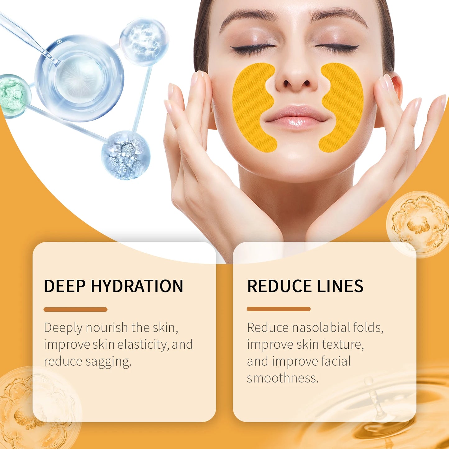 Nasolabial Fold Patch Face Lifting Sticker Fade Fine Lines