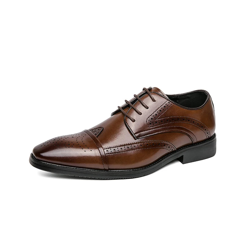 2022 High Quality Handmade Oxford Dress Shoes Men Genuine Cow Leather