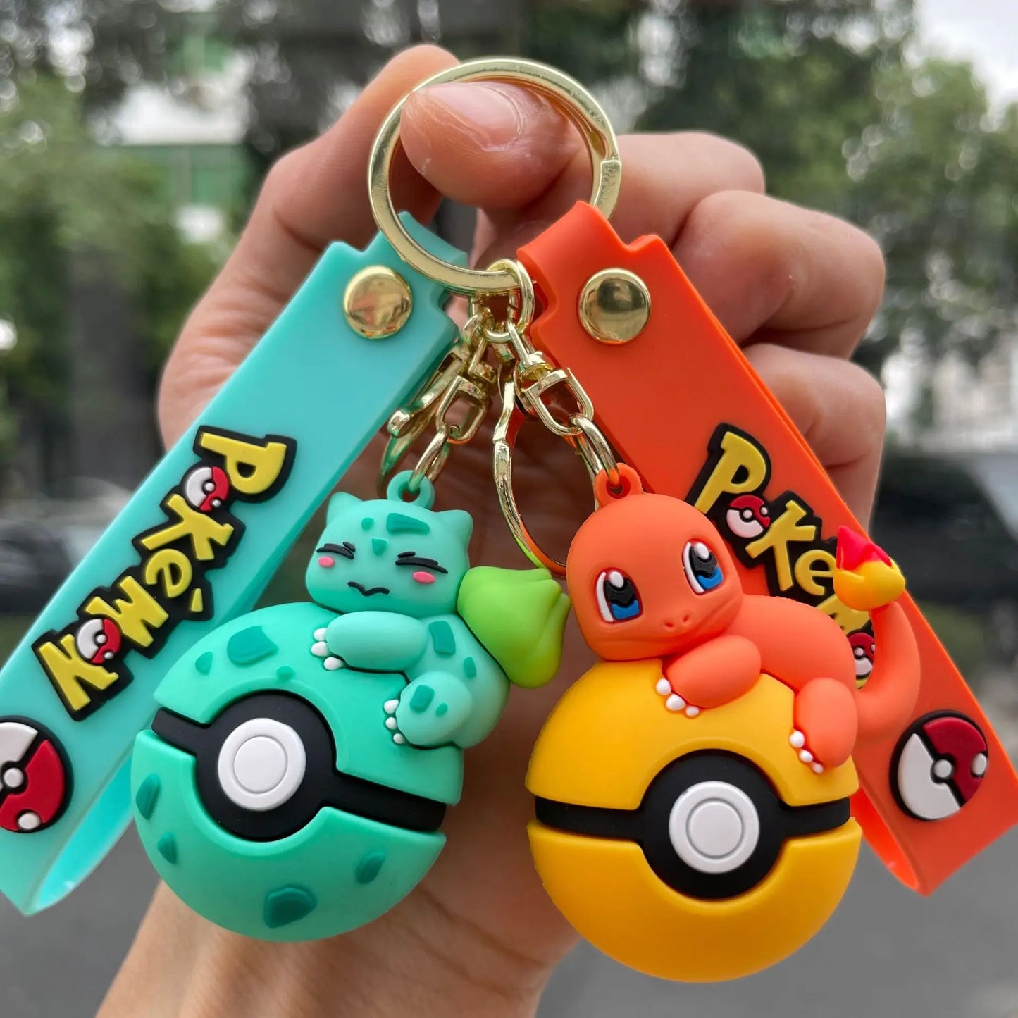 New Pok é mon Pok é Ball Pikachu Keychain, Pok é mon Cute Key Widget,
