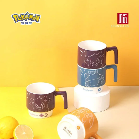 SHUNXIANG Pokémon Licensed Ceramic Mugs Snorlax Stackable Kawaii Anime