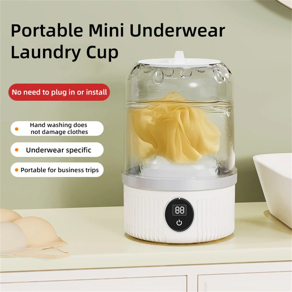 New Charging Mini Washing Machine for Underwear and Socks, Portable