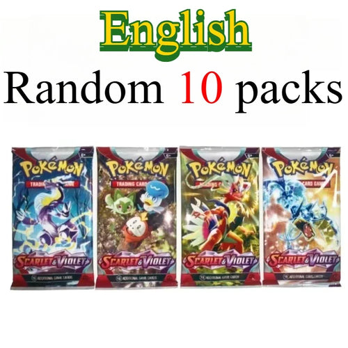 10 Pokémon Card Packs, Bright Stars,151 Prismatic Evolutions,PALDEAN