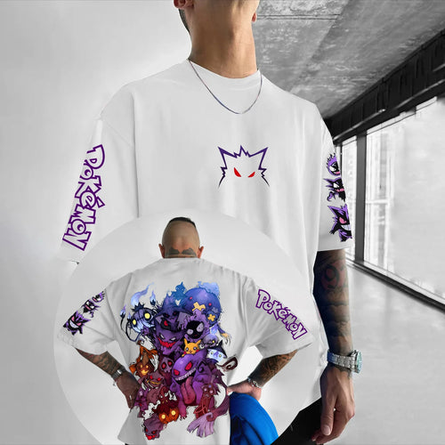 Pokémon Animation Derivatives Gengar Printing T-shirt Men's and