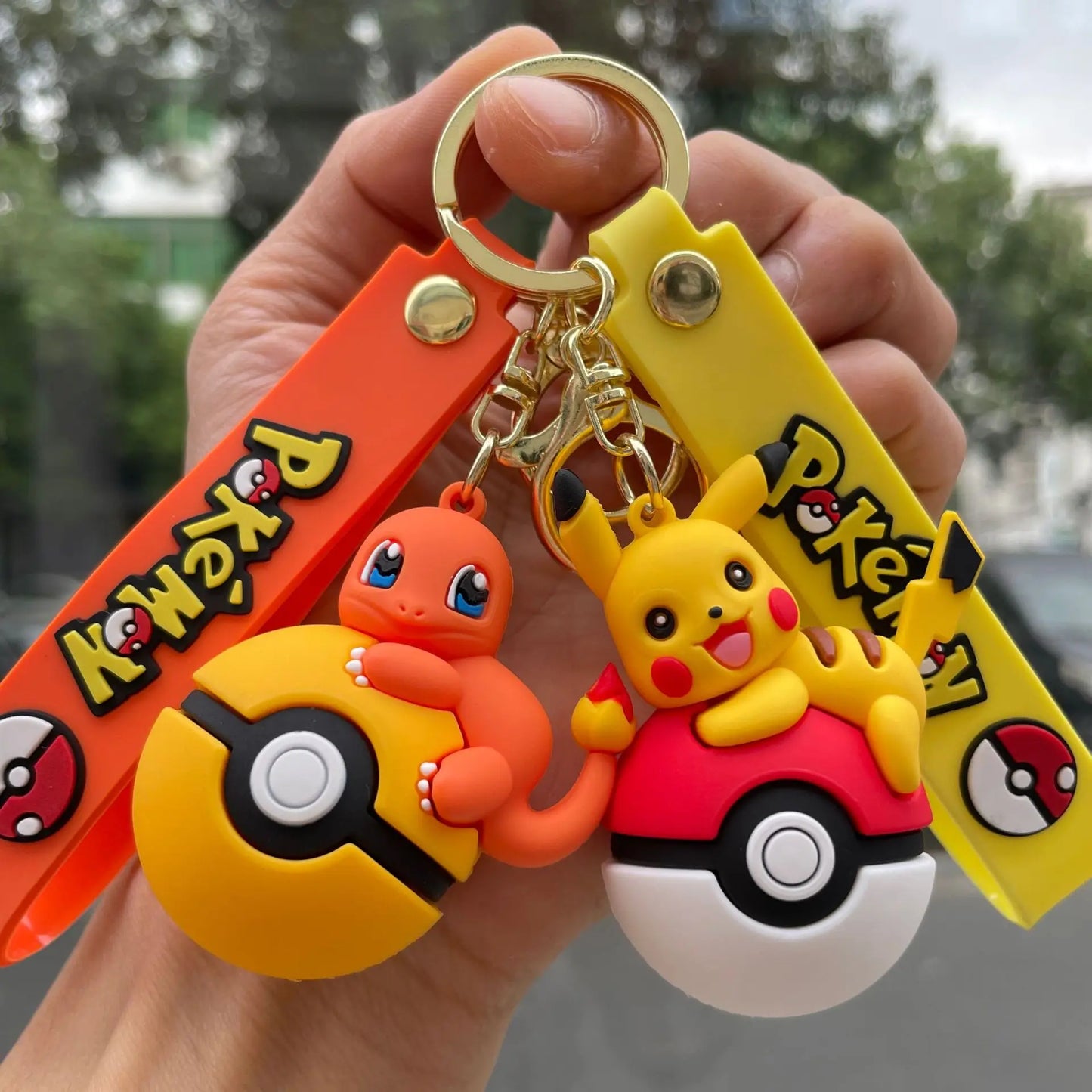 New Pok é mon Pok é Ball Pikachu Keychain, Pok é mon Cute Key Widget,