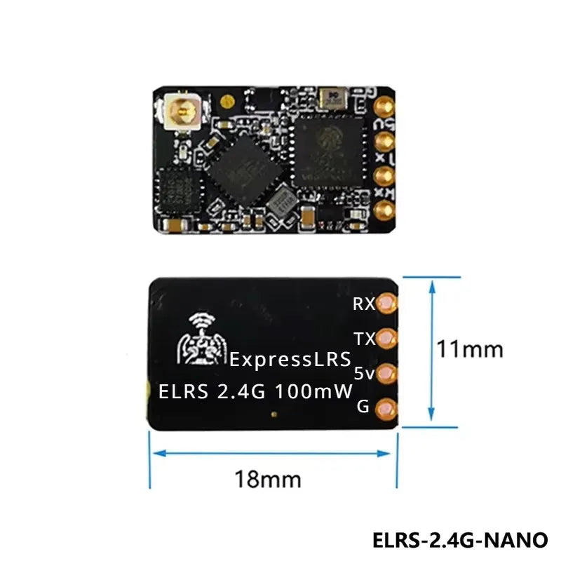 ELRS 2.4GHz NANO Receiver ExpressLRS BETAFPV 2400 RX W T Type Antenna