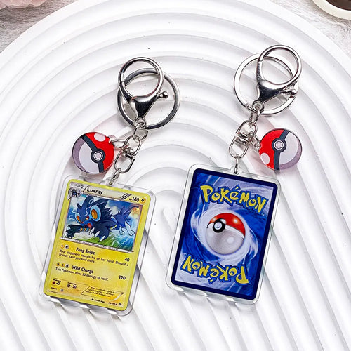 Pokémon Characters Pikachu Bulbasaur Jigglypuff Acrylic Keychain Bag