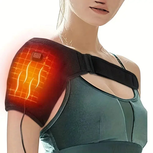 Electric Heating Heated Shoulder Brace Wrap Shoulder Massage Support