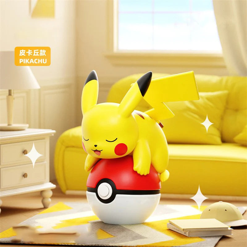 Authentic Pok é mon PokeBall One Piece Lying Doll Handmade Pikachu