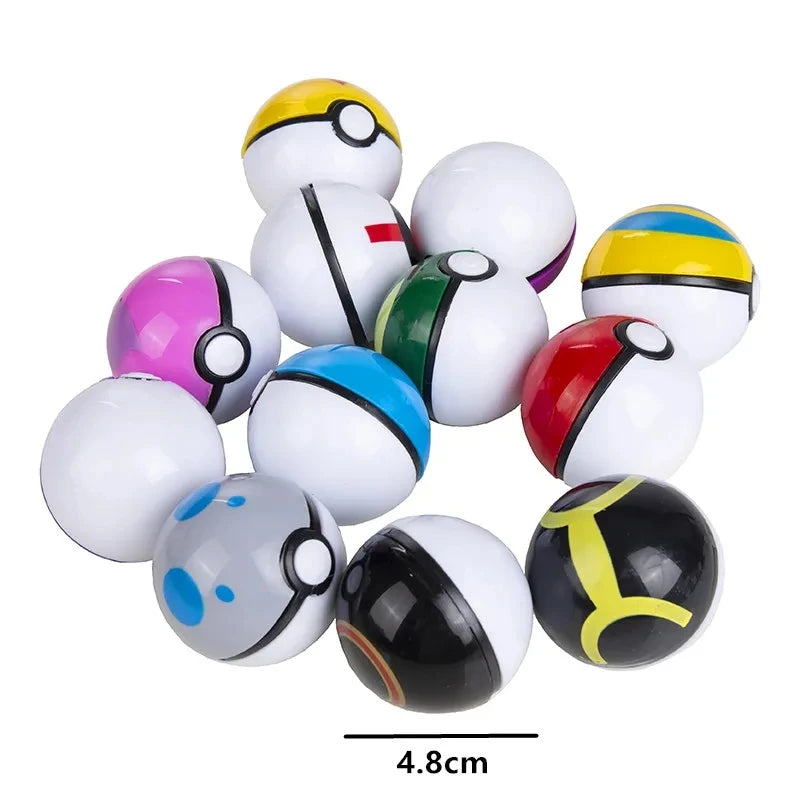 12 Pcs/Set Pokemon Pikachu Pokeball Action Figure Game Poke Ball Model