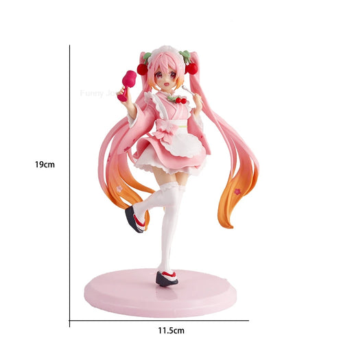 Anime Figure Cherry Blossoms Dress Action Figures Kawaii Swimsuit