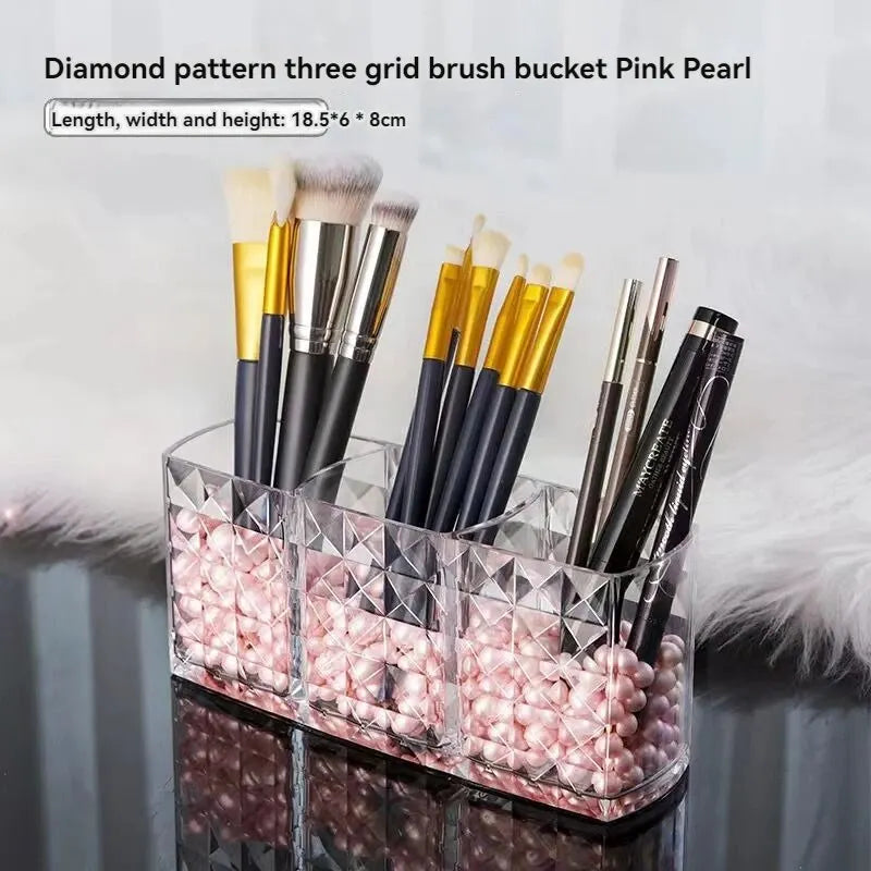 1Pcs/2Pcs Diamond Patterned Mirror Cabinet Storage Box, Bathroom,