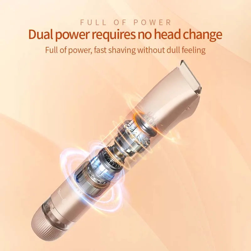 Double Head Electric Shaver Portable Body Epilator 2 in 1 Lady