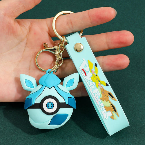 Poké Ball Keychain, Heavy Duty Metal Pokémon Ball Keychain, Anime