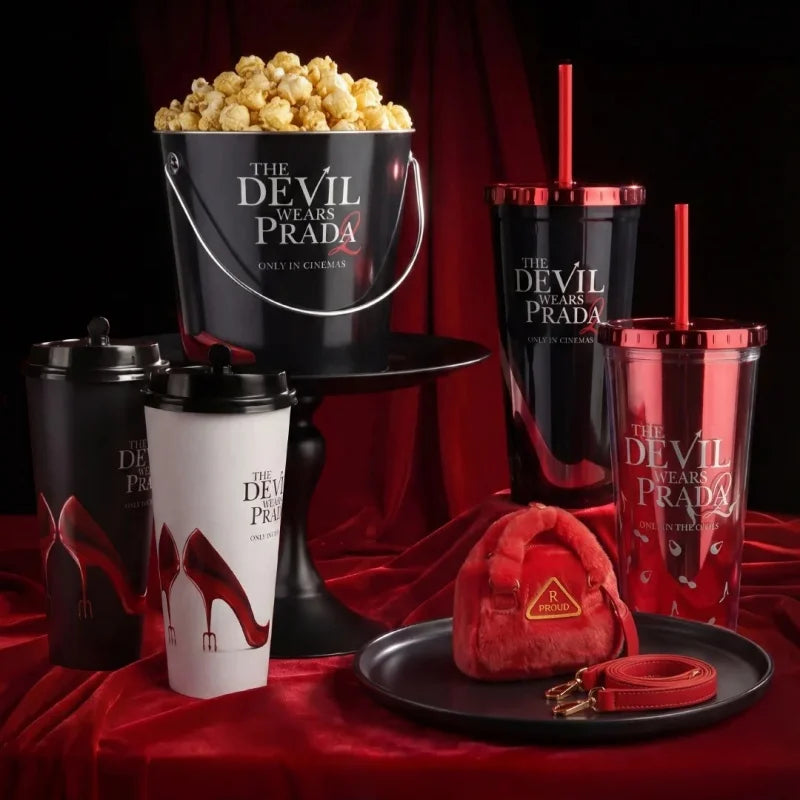 Mtime Popcorn Bucket Insulated Tumbler The Devil Wears Prada 2 Movie
