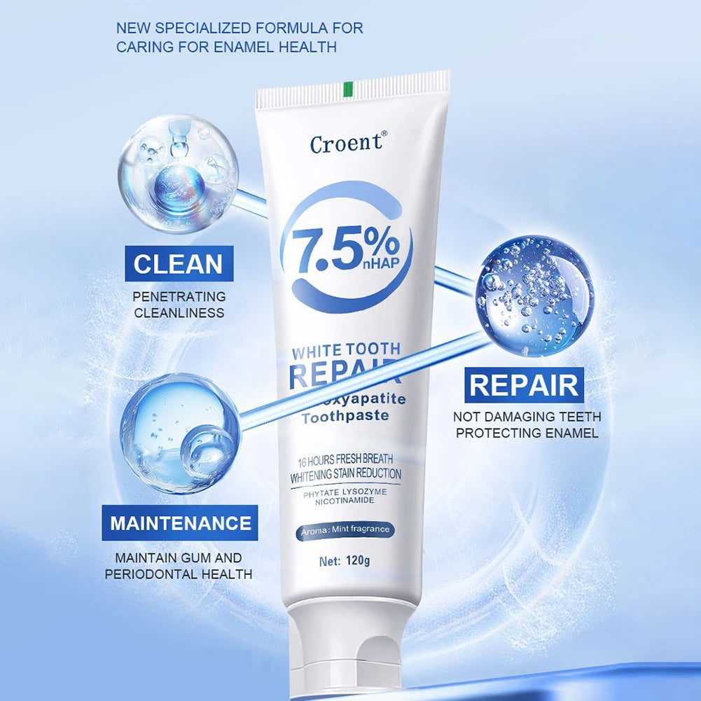 120g Hydroxyapatite Whitening Toothpaste Protect Gum Health Deep