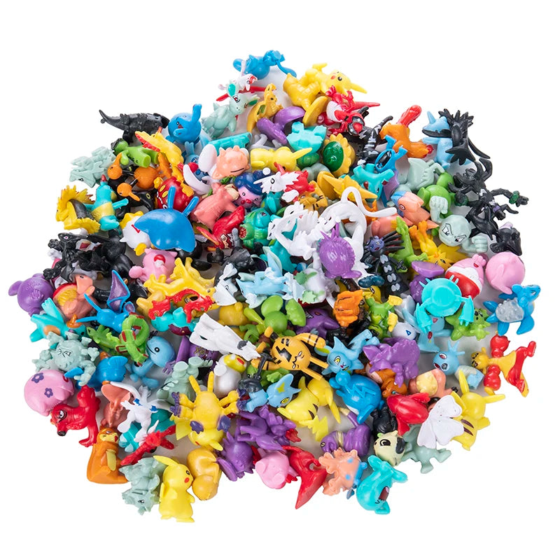 24-144Pcs Pokemon Anime Figure Pikachu Action Model 2-3CM Not