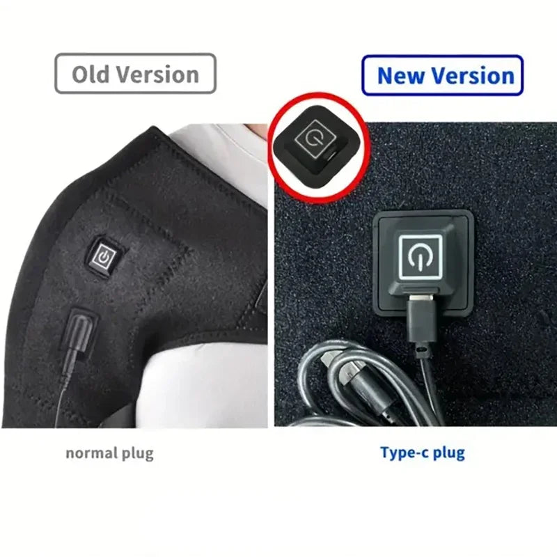 Electric Heating Heated Shoulder Brace Wrap Shoulder Massage Support