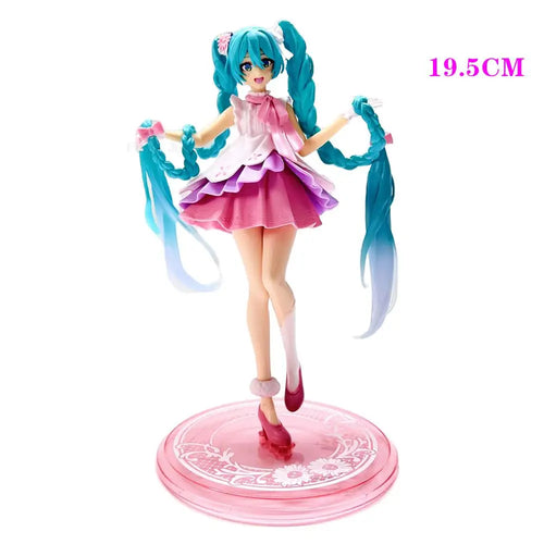 Anime Hatsune Miku Figure Wedding Dress Action Figures Kawaii Swimsuit