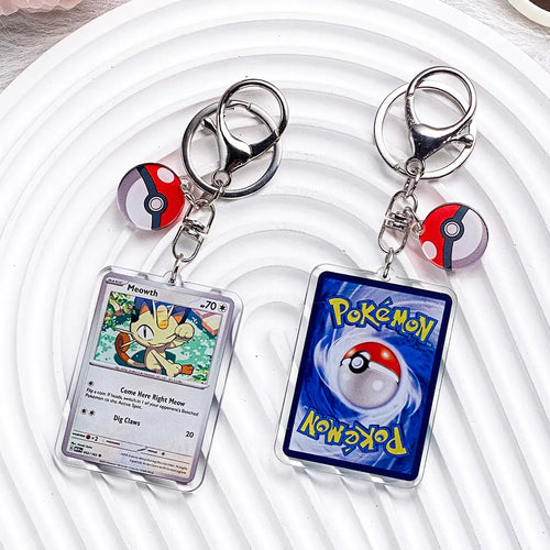 Pokémon Characters Pikachu Bulbasaur Jigglypuff Acrylic Keychain Bag