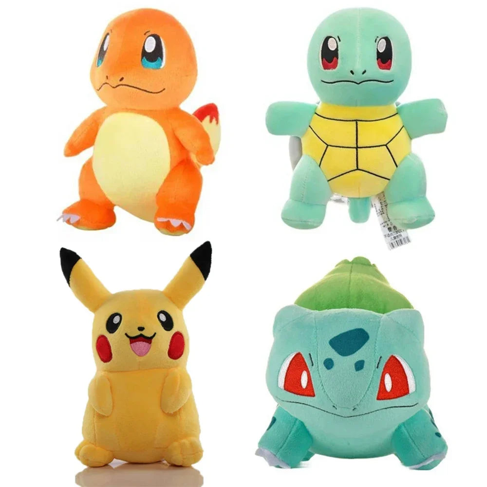 16-25CM Pokémon Plush Toy Pikachue Gengar Raichu Squirtle Eevee