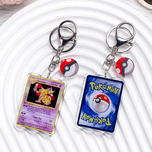 Pokémon Characters Pikachu Bulbasaur Jigglypuff Acrylic Keychain Bag