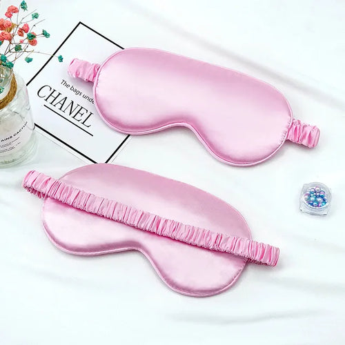 Imitated Silk Eye Patch Shading Sleep Eye Mask Eyepatch Travel Relax