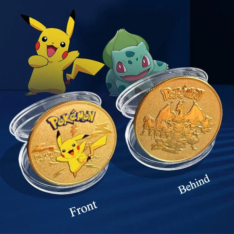 Pokemon commemorative Coin Metal Coins Anime Commemorative Coin