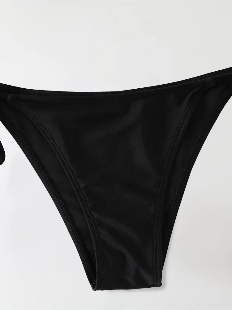 2Pc/Set 2024 Fashion Sexy Swimsuit Women Bikinis Set Triangle Swimwear