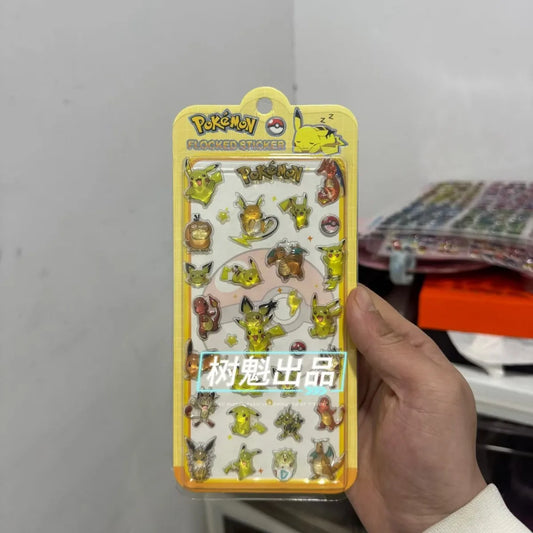 Pokémon 3D Stereoscopic Crystal Stickers Children's Creative Handbooks