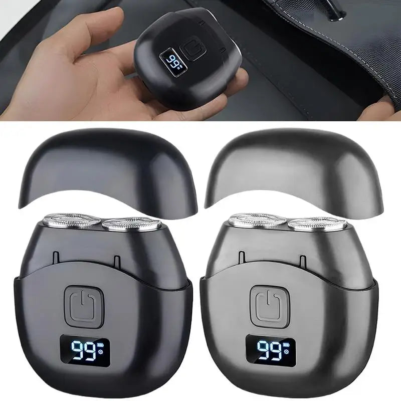 Mini Electric Shaver Double Head Men's Razor Beard Trimmer Shaver  Men