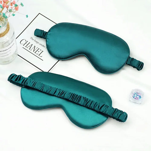 Imitated Silk Eye Patch Shading Sleep Eye Mask Eyepatch Travel Relax