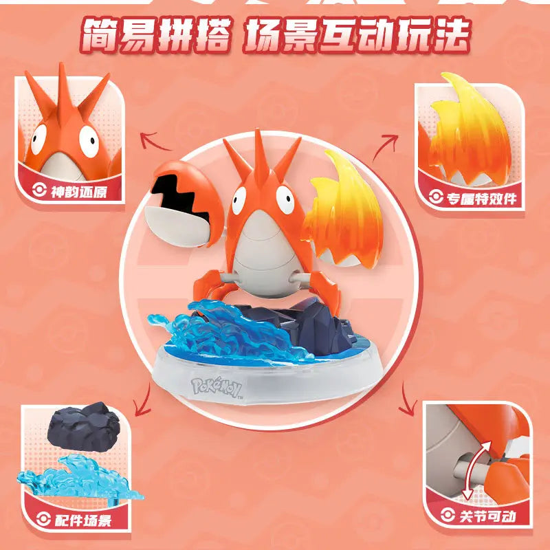 BLOKEES Original POKEMON Building Blocks Pikachu Charmander Psyduck