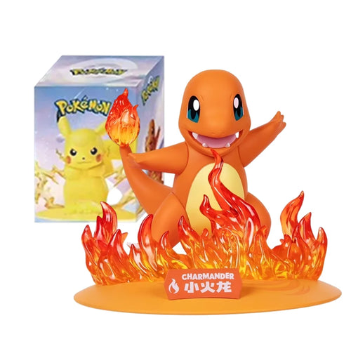 12 style Pok é mon Action Dolls Pikachu Blind Box Anime Models Desktop