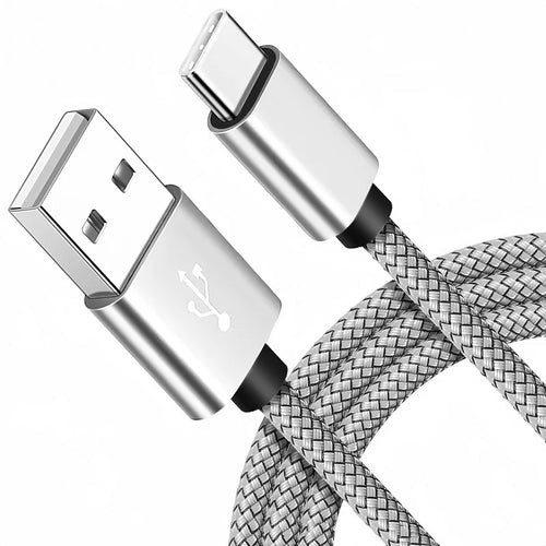 USB A to iPhone 15 Nylon Braided Cable Fast Charger Cord for Huawei