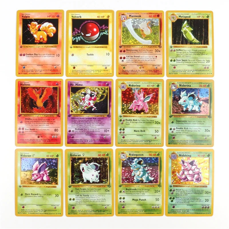 151Pcs/box 1996 First Generation Pokémon card Charizard Pikachu Mewtwo