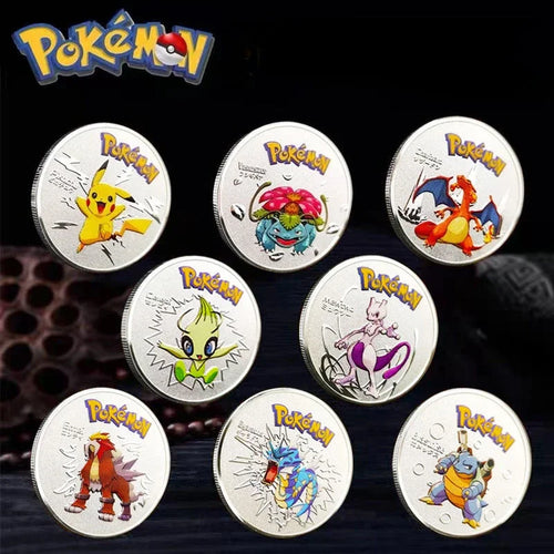 Pokemon commemorative Coin Metal Coins Anime Commemorative Coin