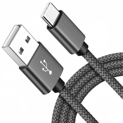 USB A to iPhone 15 Nylon Braided Cable Fast Charger Cord for Huawei