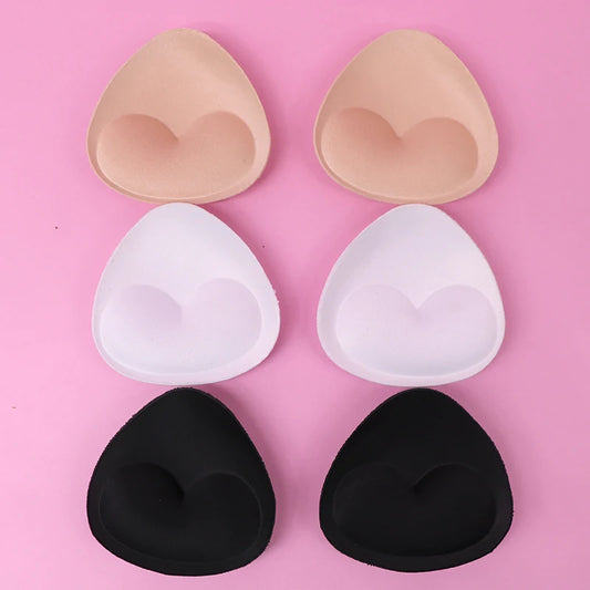 1Pair Sponge Push Up Bra Pads Set for Women Invisible Insert Swimsuit