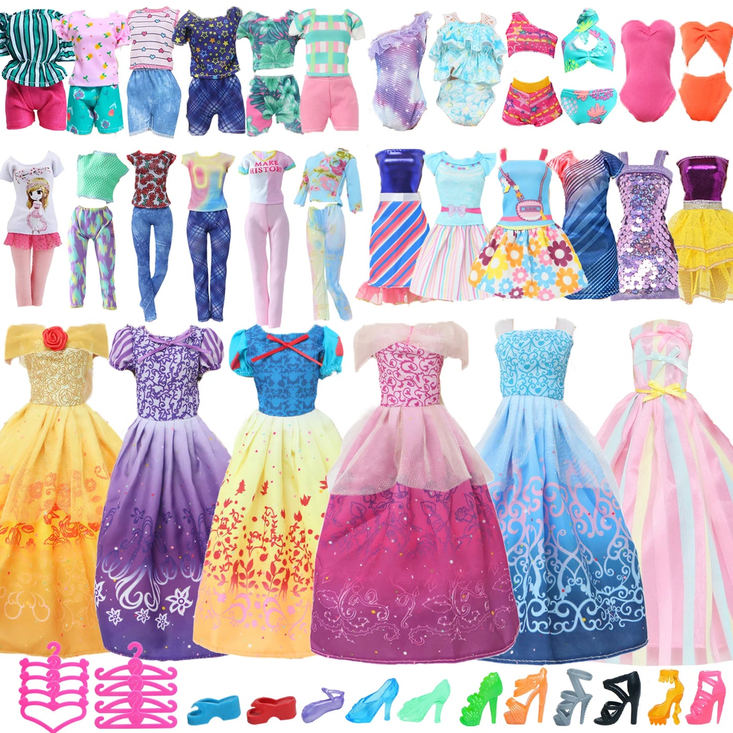 27 Pcs Doll Clothes and Accessories for 11.5 Inch Doll Random 1