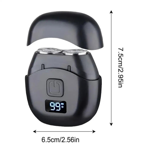 Mini Electric Shaver Double Head Men's Razor Beard Trimmer Shaver  Men