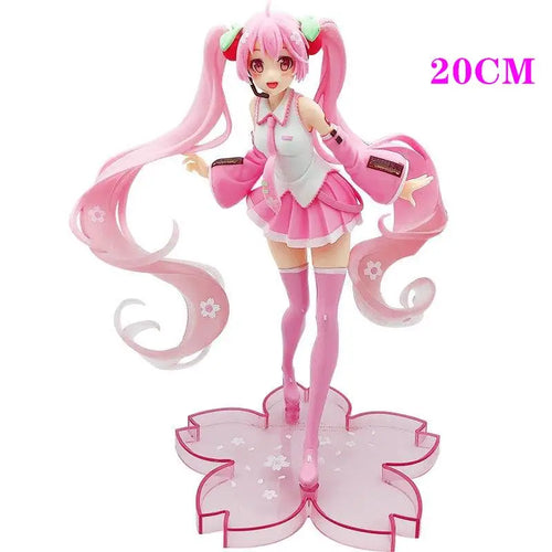 Anime Figure Cherry Blossoms Dress Action Figures Kawaii Swimsuit